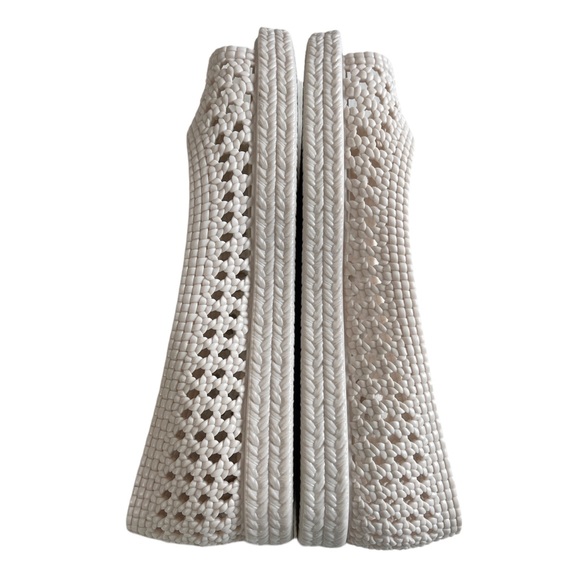 NWOT Melissa Camilla + Jason Wu Woven Open Toe Flats Size 9 - Picture 7 of 16